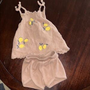 Lemon Print baby outfit
